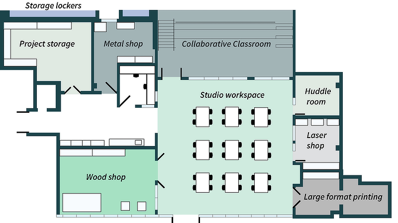 Makerspace floor plan