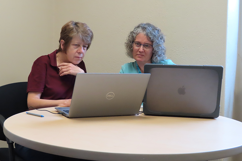 Dr. Maggie Holland (right) has received the second NIH grant in the University’s history.