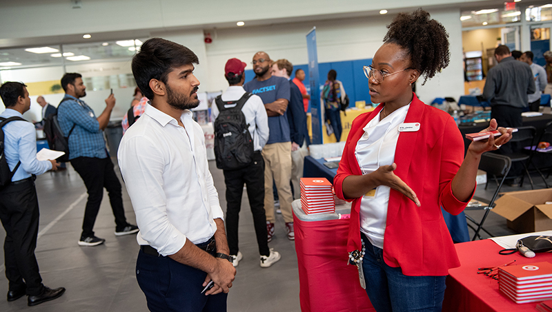 Target was among the companies represented at the Career Expo.