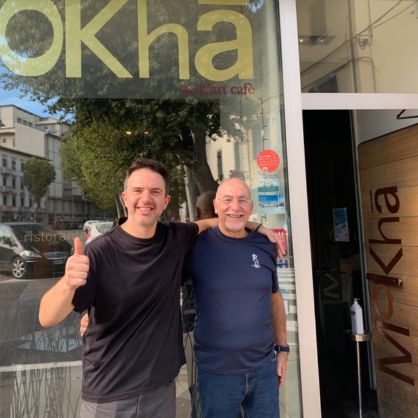 Francesco and Domenico Colella enjoy welcoming Chargers to Mokha.