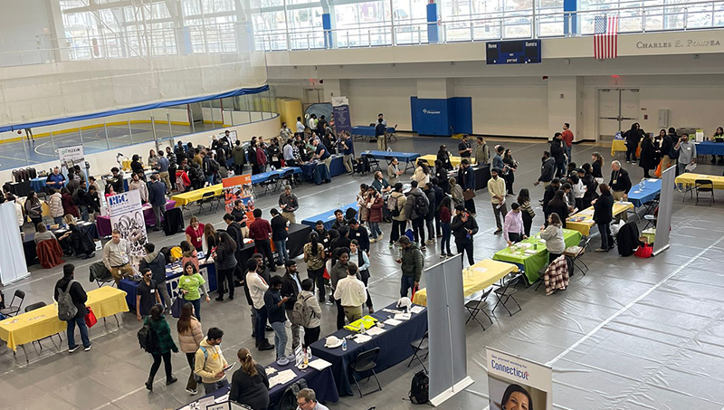 More than 900 students attended the career expo.
