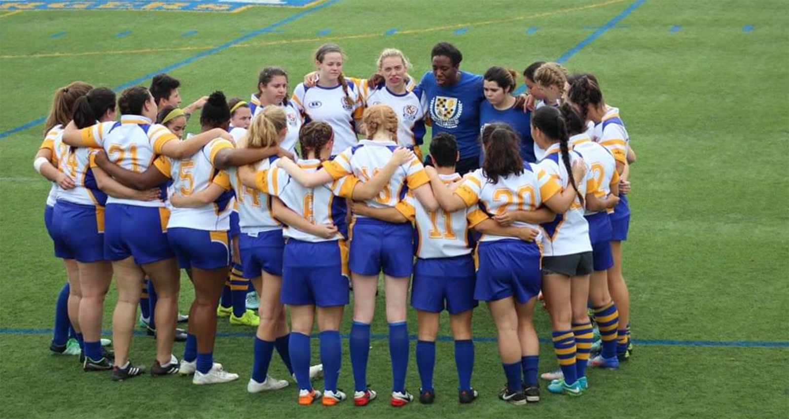Image of Alycia Washington and theUniversity of New Haven women’s rugby club
