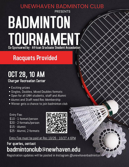 Badminton Tournament flyer