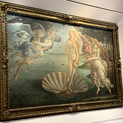 Bridgette Skelly ’27 was moved by Botticelli's The Birth of Venus.