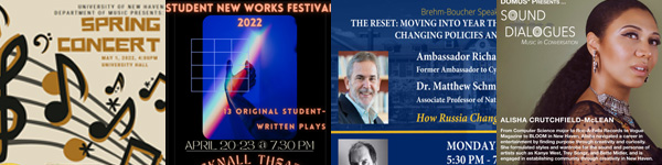 Collage of event posters