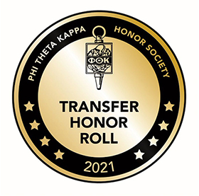 PTK Transfer Honor Roll badge