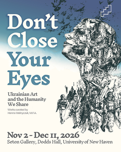 Don't Close Your Eyes exhibit poster