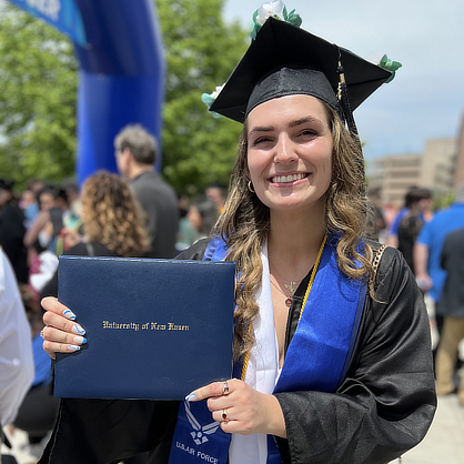 Presley Hill ’23 at Commencement