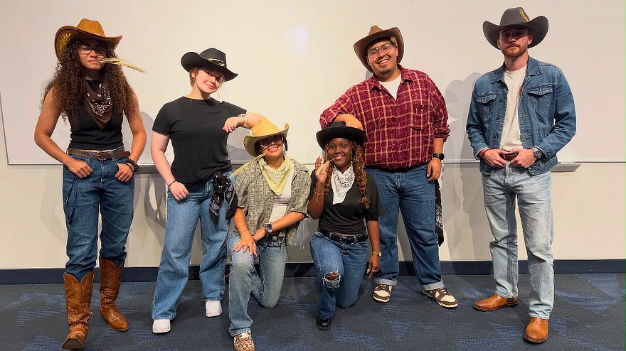 Nya Runde '27; Camila Guerra Garcia ’27; Nicole Rosario  ’27; Shana-Kay Hyde ’27; Bryan Espinoza ’27; Brett Harrell '27 MA