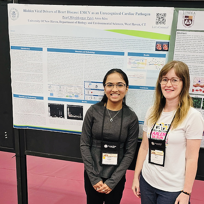 Pearl Patel ’27 and Anna Kloc at ASV Convention