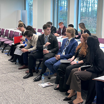 The inaugural University of New Haven NISC team ready to compete among more than 300 students from across the country