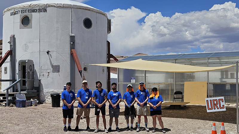 The University of New Haven Robotics Club at the URC finals in Hanksville, Utah