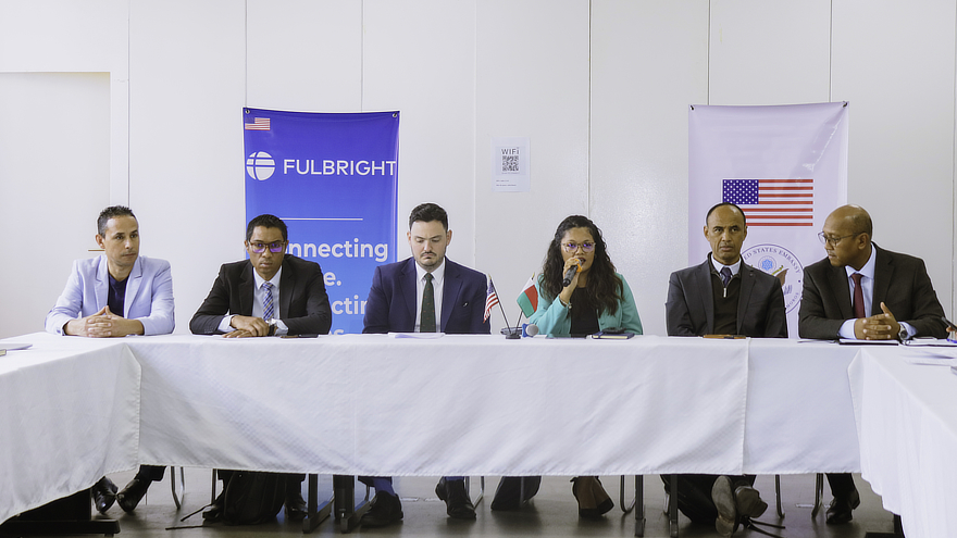 Mehdi Mekni with ESTI panel