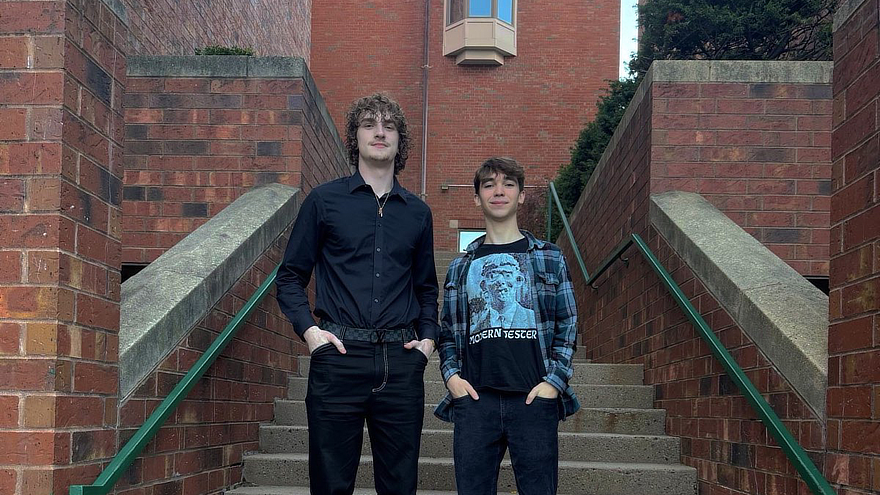 Ronnie Scarpa ’25, ’26 M.S., and Cole Clark '29