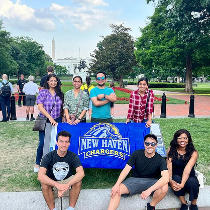While exploring Washington, Chargers visited the White House and the Washington Monument.