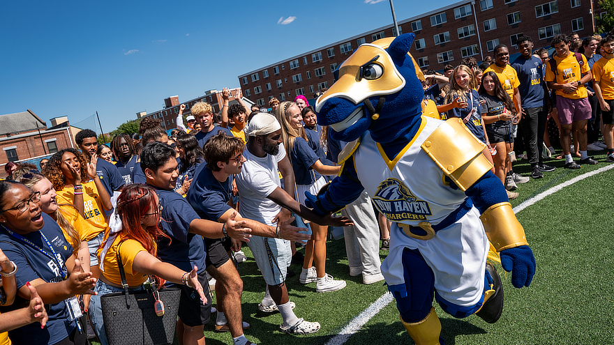 Charlie mascot at Convocation 2025