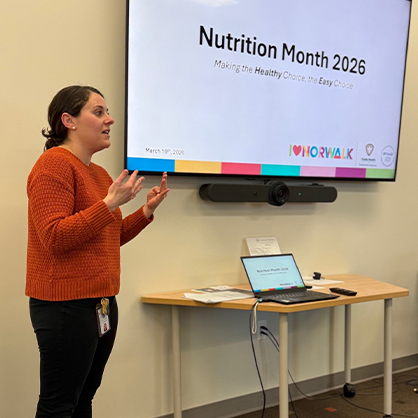 Kelley Tomlinson of the Norwalk Health Department 