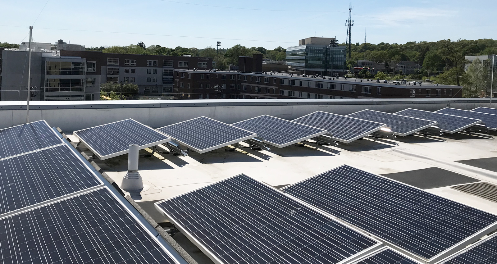 Image of University's Solar Panels.