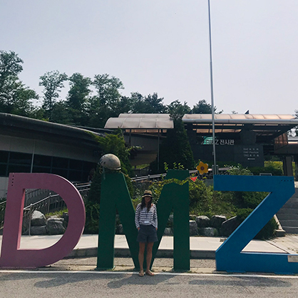 Olena Lennon at the DMZ, Republic of Korea