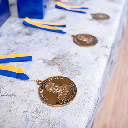 Medals presented to the 2025 Hatfield Scholars at this year’s recognition luncheon