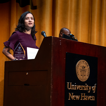 Charmi Bharatkumar Desai, MPH ’26, envisioned herself receiving a MLK Vision Award at last year's ceremony.