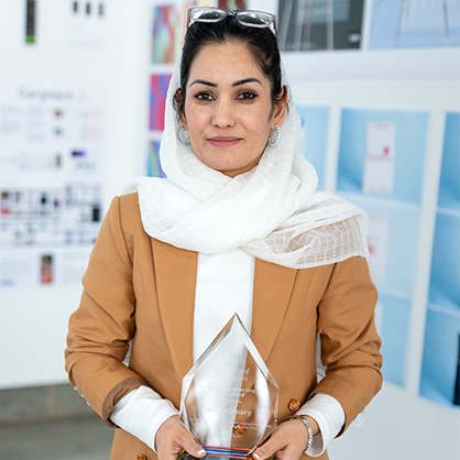 Anita Omary MPA ’26, another MLK Vision Award recipient, spoke about her educational journey and how she embodies Dr. King's ideals.