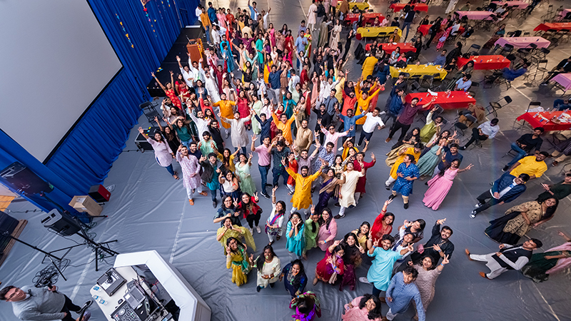 Students celebrate Diwali at the University.