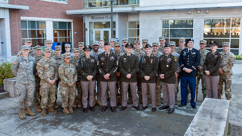 The event brought together veterans and servicemembers from the University community and beyond.