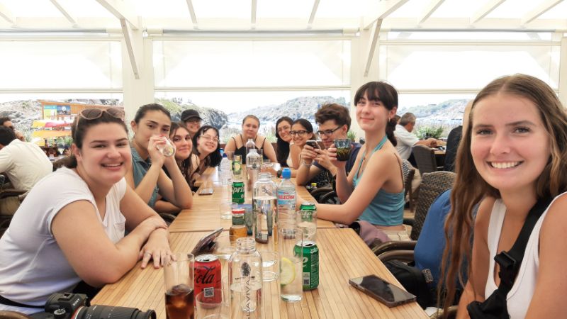 Students ate at a variety of restaurants and cafes while in Spain.