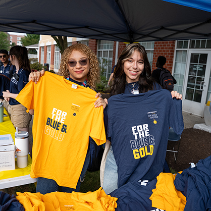 Each new Class of 2029 student received a University T-shirt