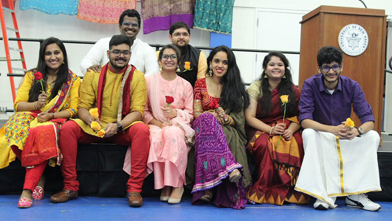 Image of University students celebrating Diwali