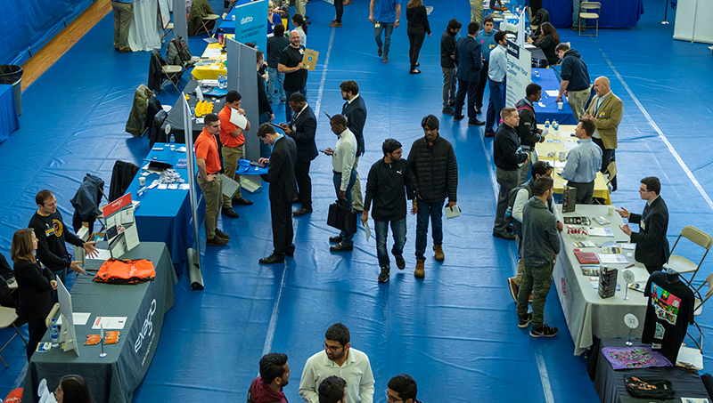 Image of the STEM career fair