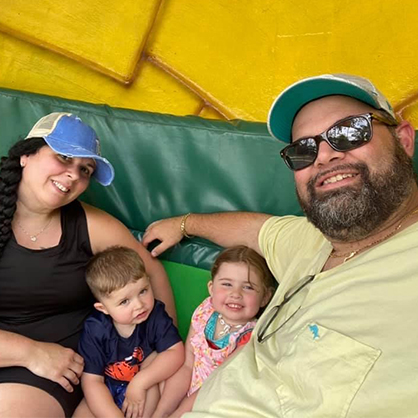 Steve Macchiarolo and his family on vacation.
