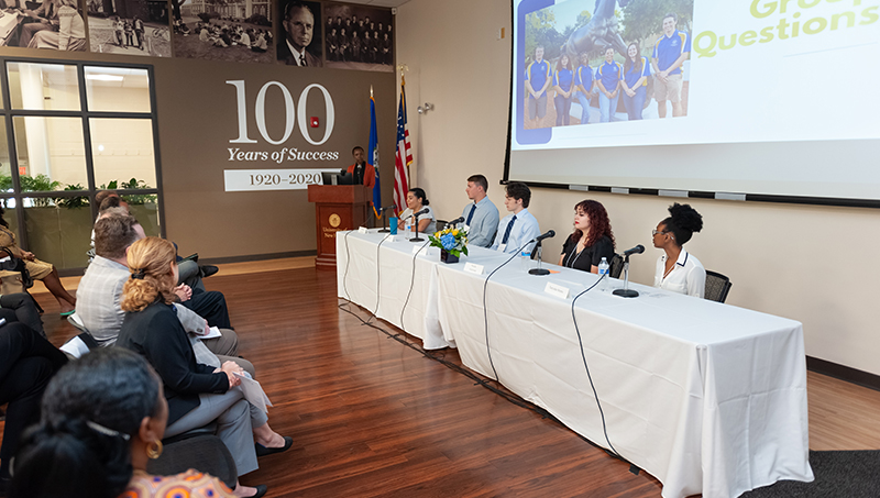 Members of the President’s Public Service Fellowship share their experiences with the University community.