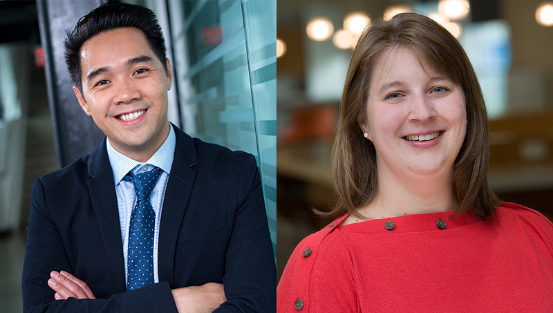 Image of Alvin Tran, Sc.D., MPH, and Jessica Holzer, Ph.D.