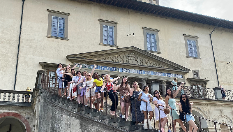 Students were excited to spend a month studying in Italy.