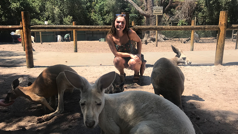 Image of Samantha Tice ’21 who studied abroad in Australia as a Charger.