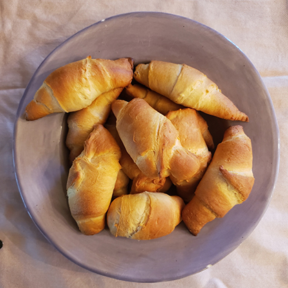 Croissants are a Thanksgiving favorite.