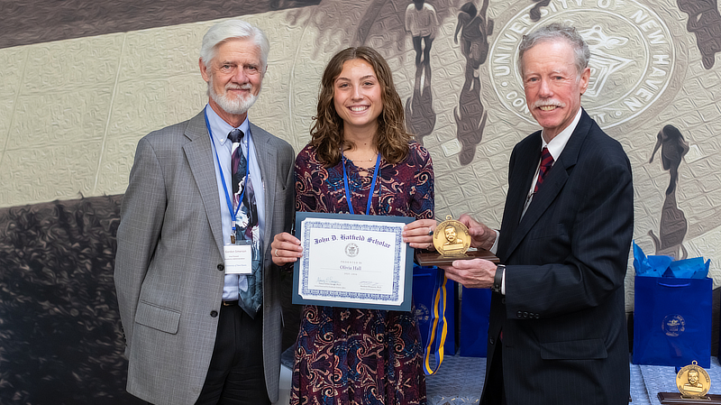 Hatfield Scholar Olivia Hall ’25 was recognized at the recent luncheon. 