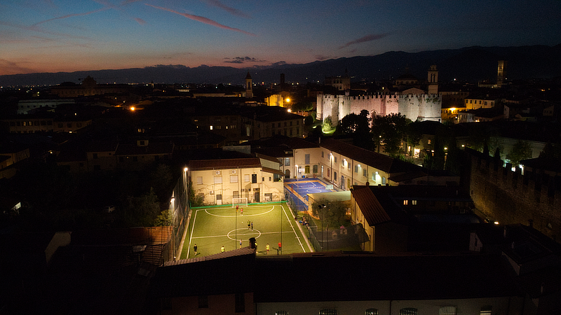 Sports night in Prato, Italy