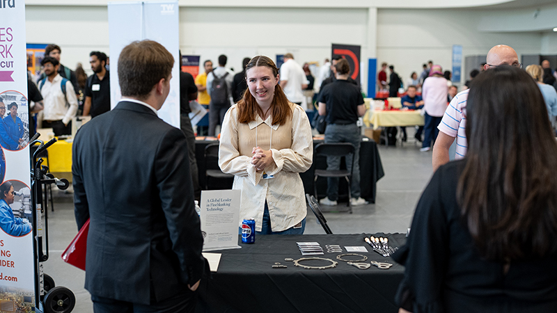 Employers praised the energy and preparation of students