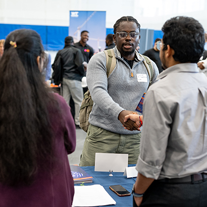 The Career Fair offered students opportunities to network, practice, and gain confidence