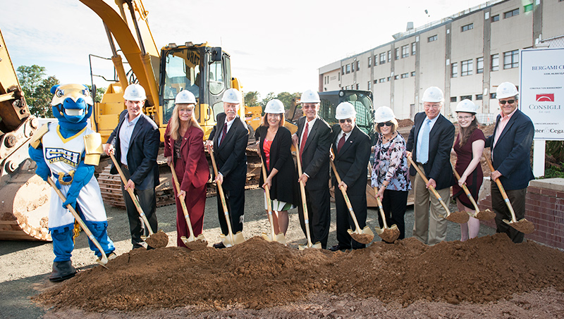 Photo of the Bergami Center for Science, Technology, and Innovation groundbreaking