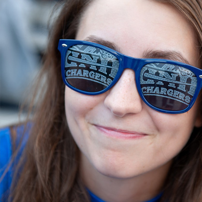 Image of student in sunglasses