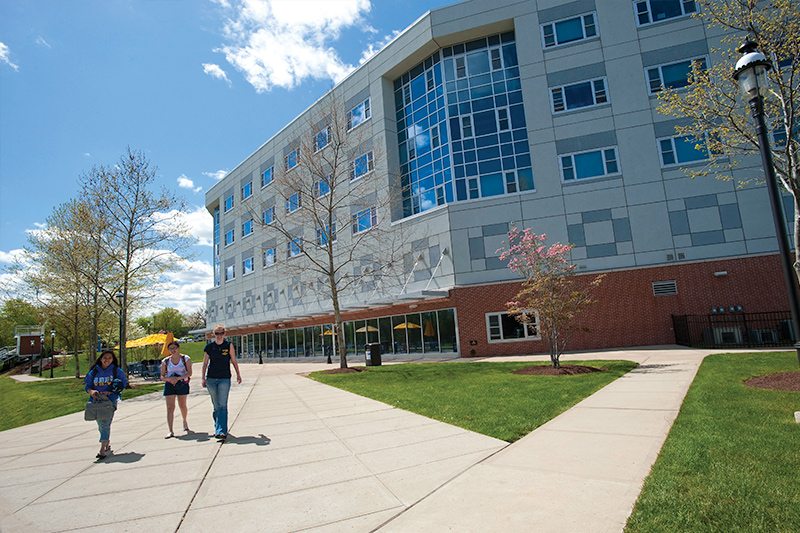 Back of Bergami Hall