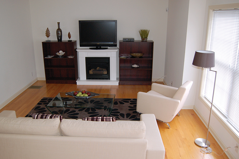 Living room area of Main Street Apartments