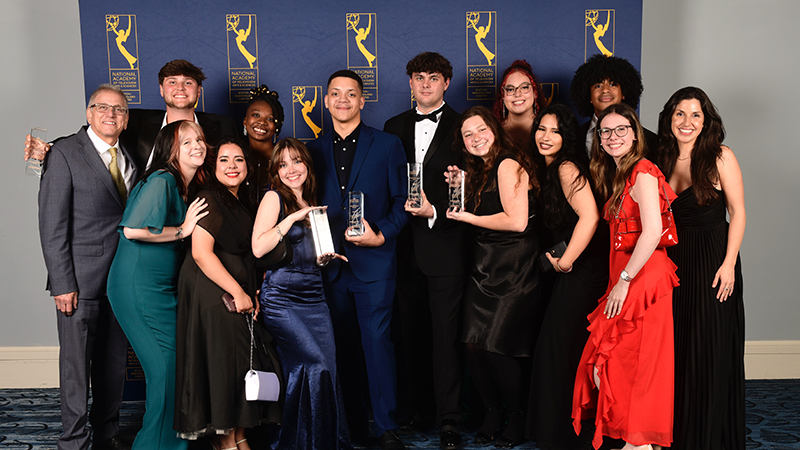 University of New Haven students at the Boston/New England Emmys