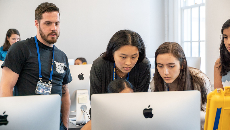 Students in computer lab