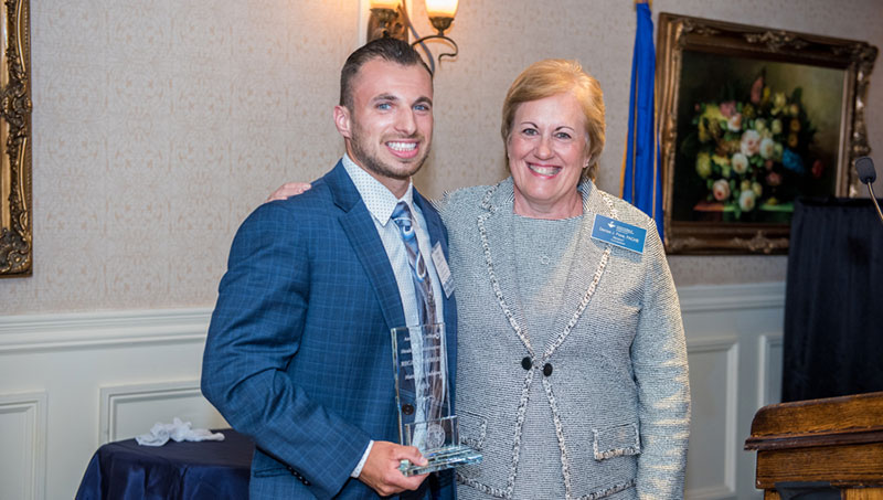 Image of Matt Duhaime ’19 M.S. and Denise Fiore.