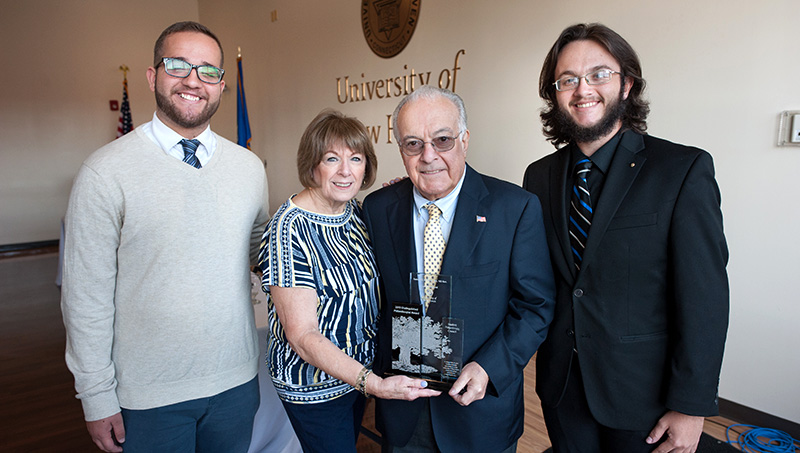 The Student Philanthropy Council recognized Sam Bergami '85 EMBA, '02 Hon. and Lois Bergami